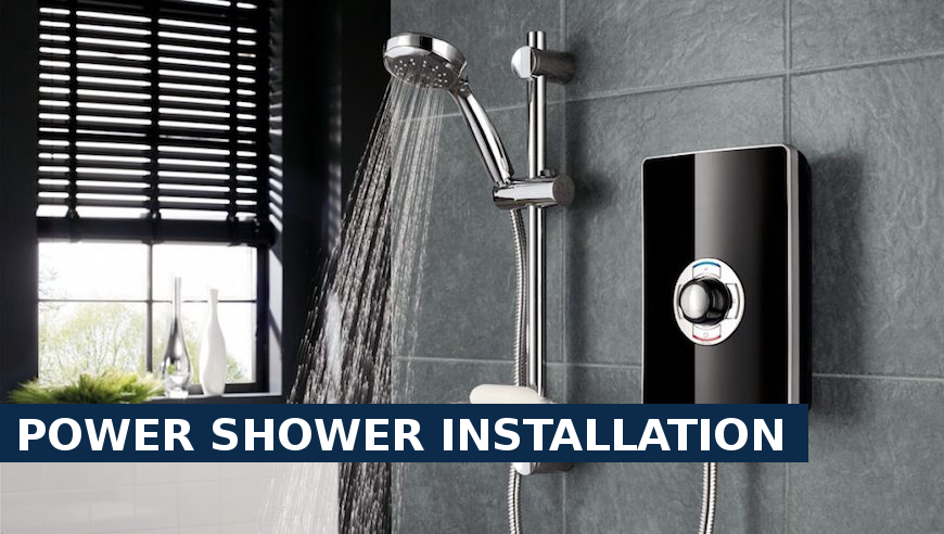 Power shower installation Surbiton